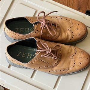 Cole Haan Men's Tan Wingtip Derby Oxfords